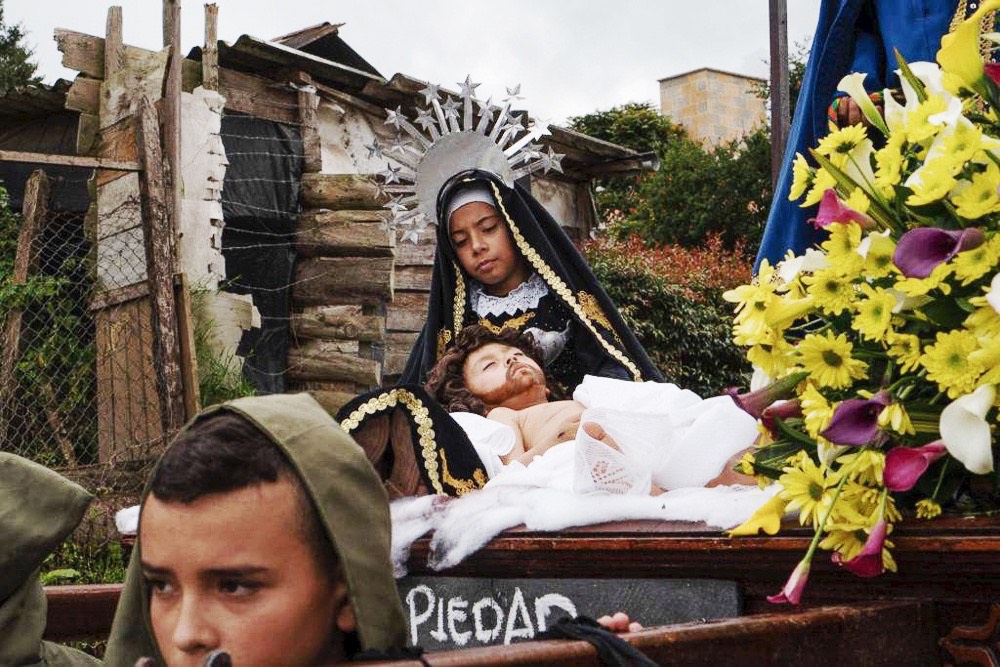 Colombian Easter procession by Susan Genaro