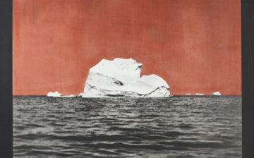 Elegy I from series Arctic Elegy; salted-paper with hand-applied gum-bichromate overlay. By DM Witman.