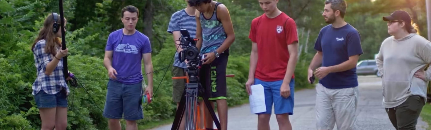 Summer Academy Film School Students learning in the field