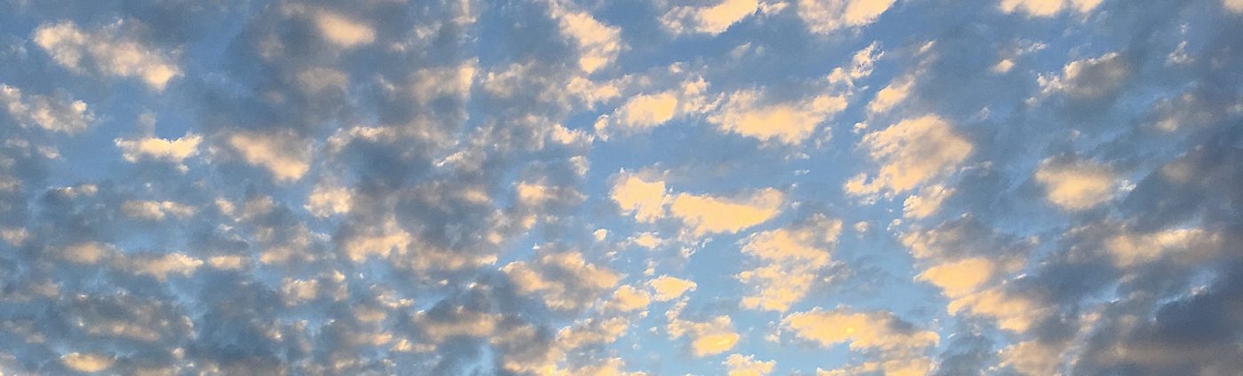 Cirrocumulus clouds in the sky