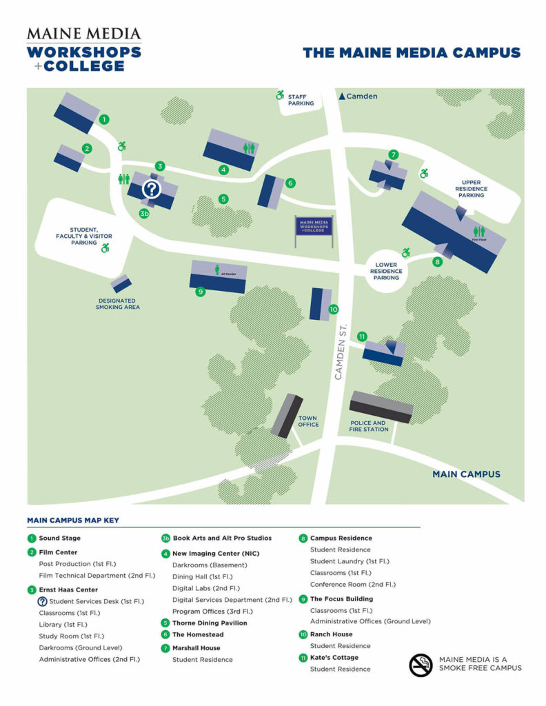 Maine Media Workshops + Campus - 2022 Campus Map
