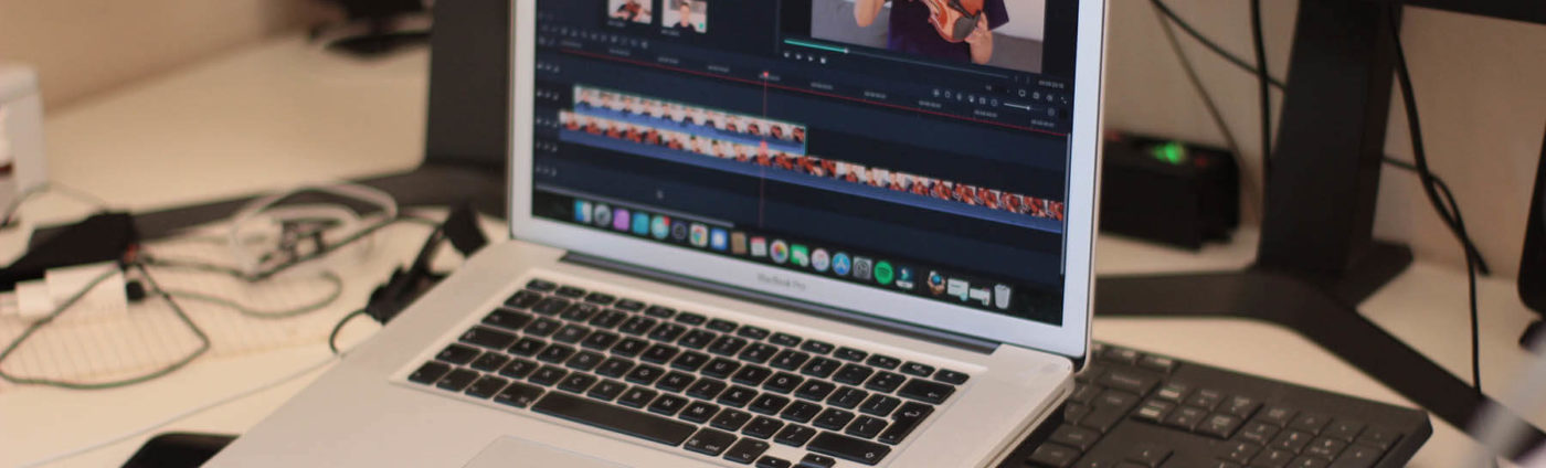 Introduction to Final Cut Pro on a laptop