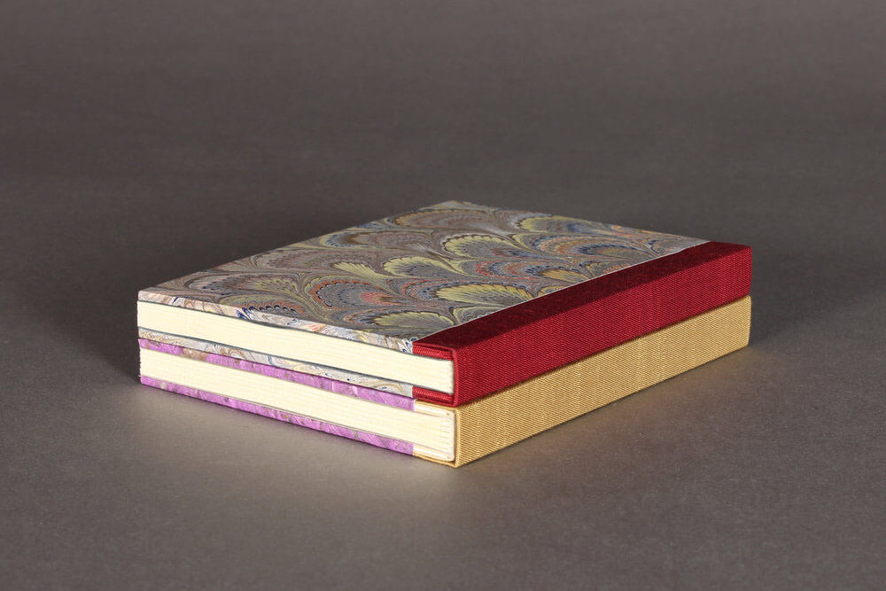 Sewn Board Binding - 2 beautiful books with sewn board bindings