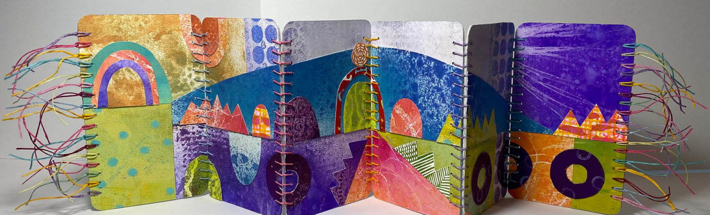 Marsha Shaw - Japanese Boro Stitch for Bookbinding - multicolored