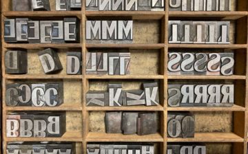 Letterpress handset types