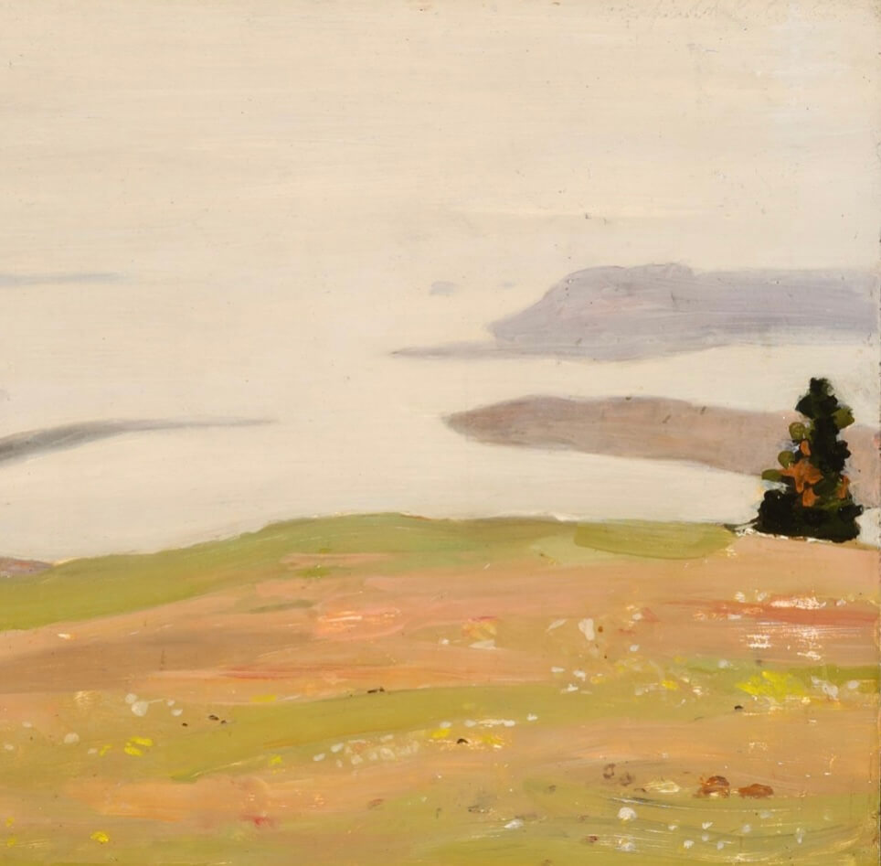 Painting of a bay by Fairfield Porter