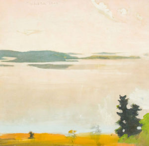 Painting of a bay by Fairfield Porter