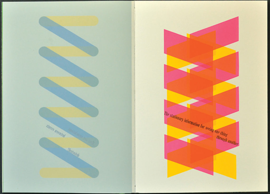 Thinking of Books as Patterns - Double page spread by Ken Botnick
