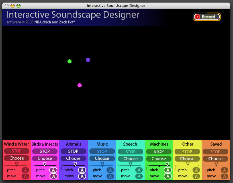 Art of Sound - Screen shot of Active Soundscape Designer