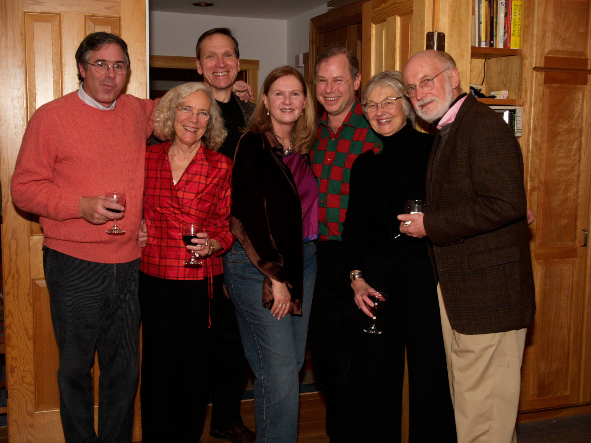 From left to right: Peter Ralston, Joan Welsh, John Claussen, Joyce Tenneson, Charles Altschul, Barbara Goodbidy, and David Lyman.