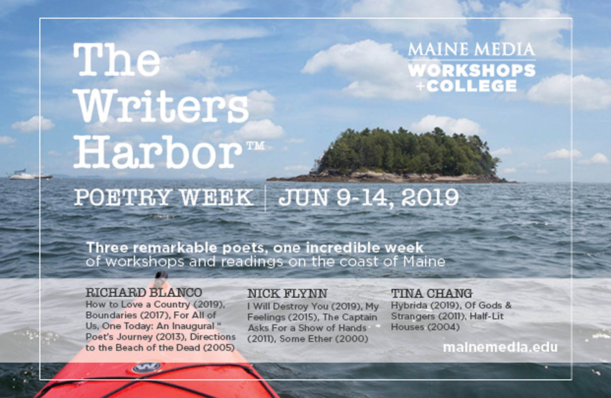 Writers Harbor ad for Poetry week.