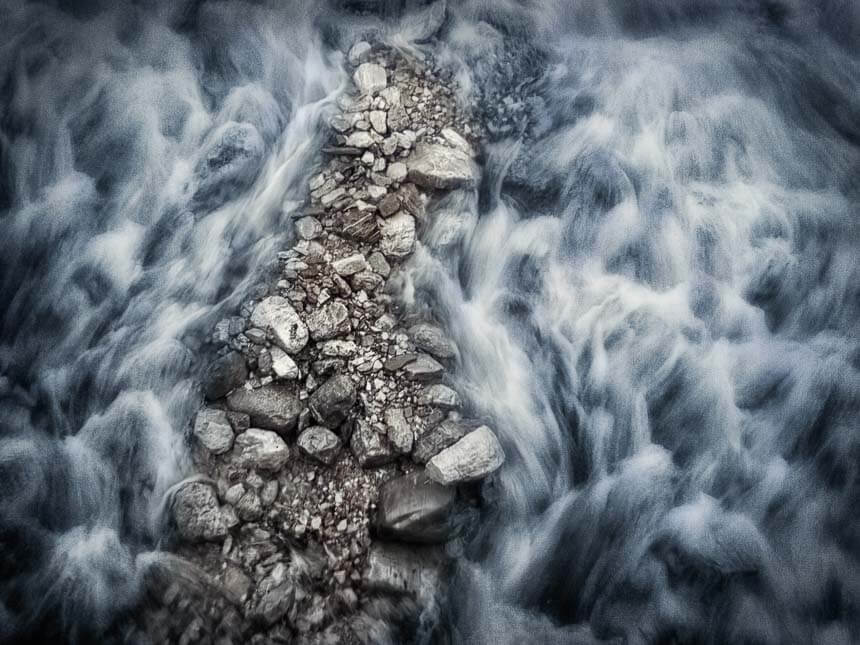Jasper Lake Moraine by Shelley Vandegrift.
