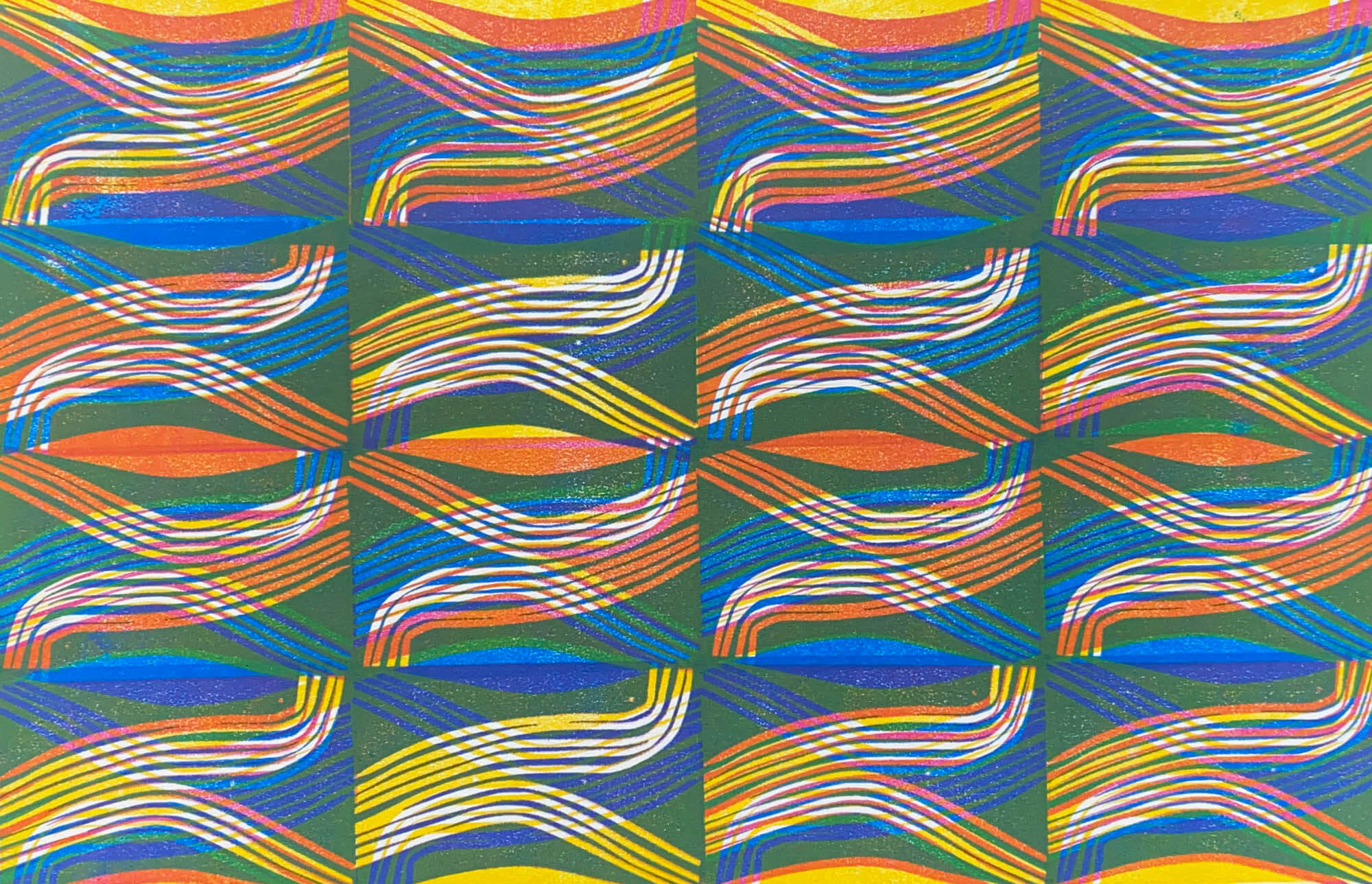 Block printing patterns - by Sarah Matthews