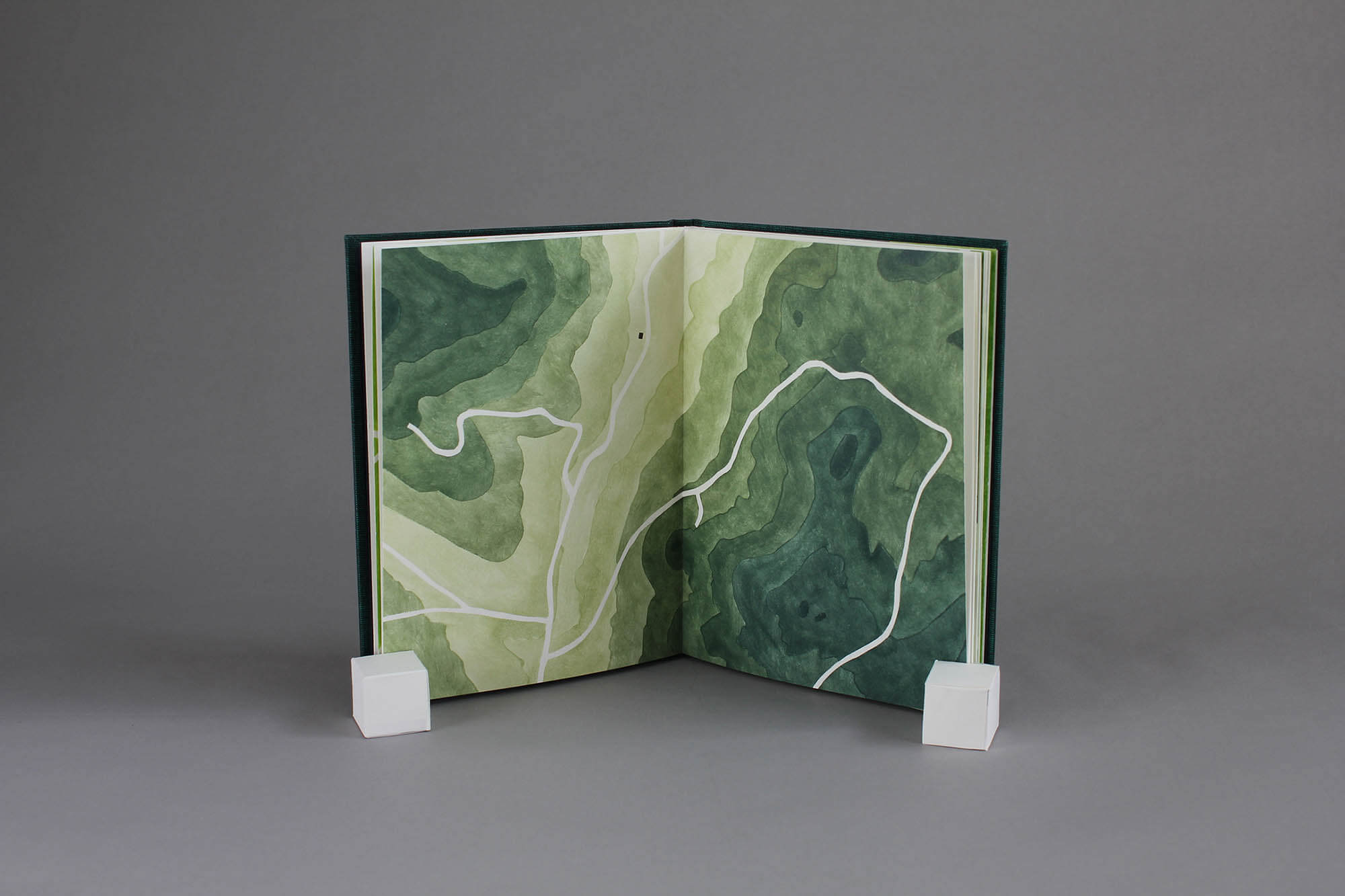 Place Memory, handmade map in a book - by Stephanie Wolff