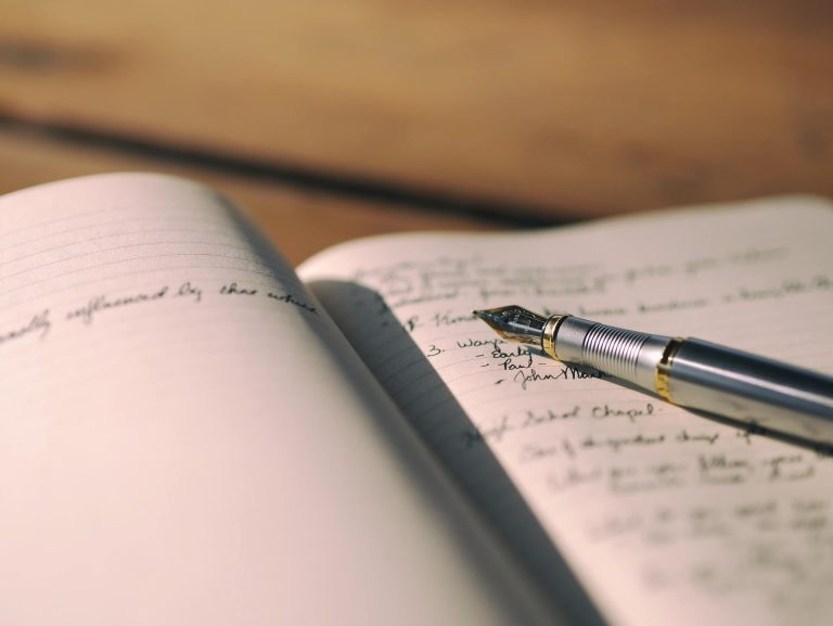 Notebook with pen